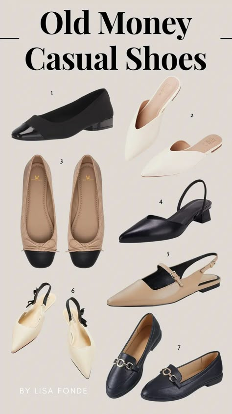 Old Money Shoes, Old Money Casual, Money Clothing, Fashion Capsule Wardrobe, Classic Style Outfits, Classy Shoes, Elegante Casual, Shoe Inspo, Classy Work Outfits