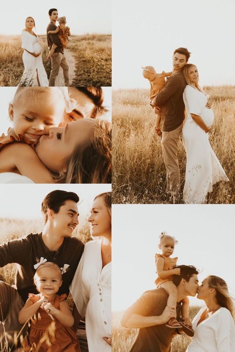 Family Photo Shoot Pregnant, Maternity Photoshoot Poses Family, Simple Maternity Shoot Family, Outside Family Maternity Pictures, Maternity Family Of 3 Photography, Family Of 3 Photoshoot Maternity, Woods Maternity Shoot Family, Fall Inspired Maternity Photos, Family And Maternity Pictures