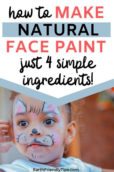 Home Made Face Paint, Face Paint Alternative, Diy Face Painting For Kids, How To Make Face Paint, Fast Face Paint, Homemade Face Paint Recipe, How To Make Homemade Face Paint, Diy Face Paint Recipe, How To Make White Face Paint