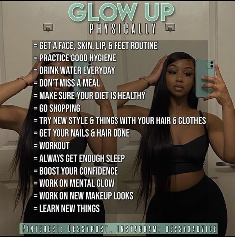 Hair Glow Up Tips, Glow Up Physically, Girly Advice, Tips Tiktok, Teen Advice, Social Life Hacks, Good Skin Tips, Body Hygiene, Beauty Routine Tips