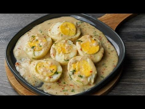 Garlic Butter Egg Recipe | Creamy & Delicious Egg Garlic Butter | Restaurant Style Egg Snacks Recipe - YouTube Garlic Butter Eggs, Avocado Egg Bake, Egg Snacks, Budget Friendly Dinner, Baked Avocado, Healthy Eggs, Egg Recipe, Global Cuisine, Egg Dish