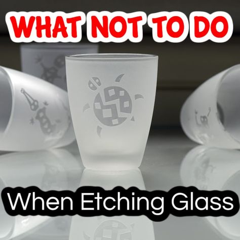 Etching Glass: What NOT To Do When Etching Glass – GSFF Glass Etching Gifts For Grandma, Glass Etched Christmas Ornaments, Etched Glass Ornaments Diy, Glass Etching Gift Ideas, Armour Etch Projects, Colored Glass Etching, Etched Glass Ideas, Glass Etching Ideas, Etching Glassware Diy