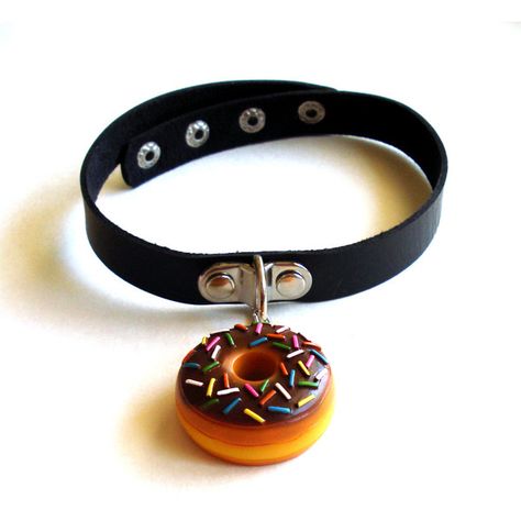 Pink Donut Necklace, Large Doughnut Choker Necklace, Pastel Goth... (170 NOK) ❤ liked on Polyvore featuring jewelry, necklaces, goth necklace, pastel goth necklace, pink jewelry, choker jewellery and choker necklace Gothic Necklaces, Pink Choker Necklace, Necklaces Pink, Donut Necklace, 90s Choker, Gothic Choker Necklace, Kawaii Necklace, Pastel Jewelry, Choker Jewellery