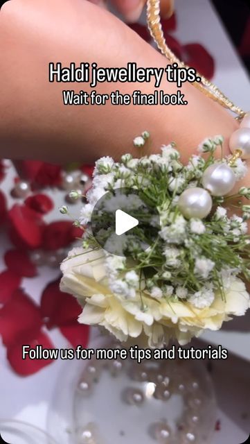 Nancy Pundir on Instagram: "Very useful tip and tutorial for every makeup artist and hairstylist. Haldi jewellery making tip and tutorial. 💛
Watch full video for the final look.
Try it yourself and tell us in comment.

#haldijewellery #jewellery #jewellerymaking #flowerjewellery #flowerstagram #learnwithnancymadaan #tipsandtutorial #viralvideos #viraltutorial #reelit #tryit #selfmaking #makeuptips #hairtipsandtricks #hairtutorial" Haldi Jewellery Making, Haldi Accessories, Haldi Jewellery, Bead Hair, Bead Hair Accessories, Hair Beads, Flower Jewellery, Jewellery Making, Try It