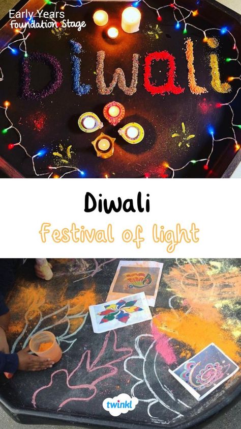 Get inspired with these diwali tuff tray ideas for eyfs. Explore diwali activities with preschool children by clicking on the pin. Diwali Tuff Tray, Diwali Eyfs, Diwali For Kids, Tuff Tray Ideas Toddlers, Remembrance Day Activities, Diwali Fireworks, Diwali Activities, Diwali Crafts, Diwali Ideas