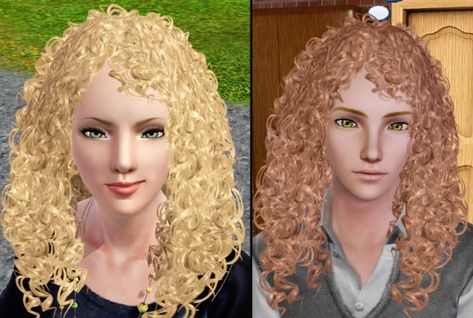 Mod The Sims - WCIF this hair? Sims 3 Black Hair, 3 Curly Hair, Sims 3 Cc Hair, Sims 4 Curly Hair, Black Simmer Cc, Sims3 Cc, Black Simmer, Sims 3 Sims, Sims Wallpaper Cc