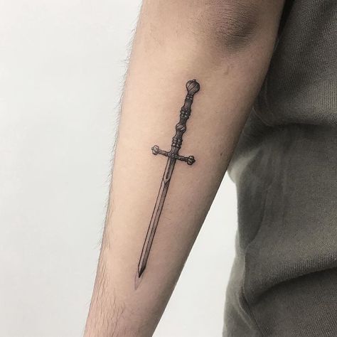 Cross Swords Tattoo, Crossed Swords Tattoo, Martin Tattoo, Swords Tattoo, Eixample Barcelona, Stone Tattoo, Tattoo Catalog, Paul Martin, Vegan Tattoo