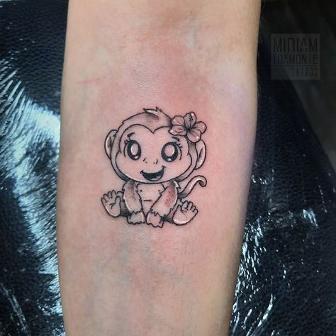 Twin Monkey Tattoo, Cartoon Monkey Tattoo, Monkey Tattoo Small Cute, Monkey Tattoo Ideas, Monkey Tattoo, Monkey Tattoos, Cartoon Monkey, Year Of The Monkey, Midlife Crisis