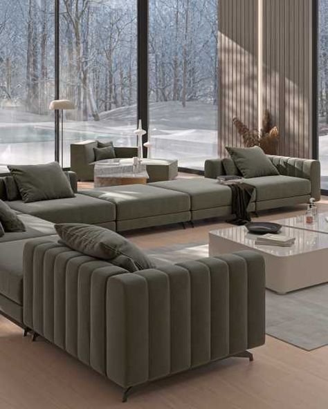 Berlin Modular Collection | Rove Concepts Designer Couch, Rove Concepts, Couch Design, Contemporary Living Spaces, Modular Sectional, Modern Sofa, Luxury Bedding, Living Room Sofa, Modern Luxury