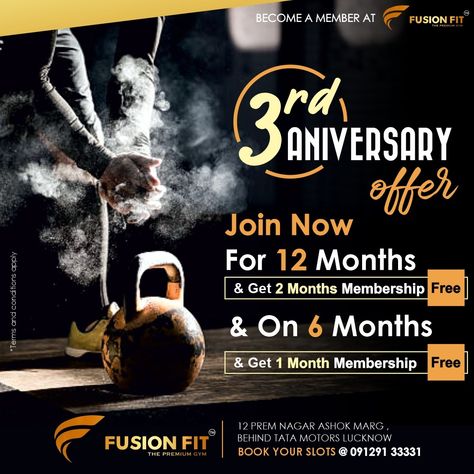 Gym Offers Poster, Gym Membership Poster, Gym Anniversary Poster, Gym Rules, Gym Christmas, Gym Banner, One Month Anniversary, Fitness Quote, Asha Bhosle