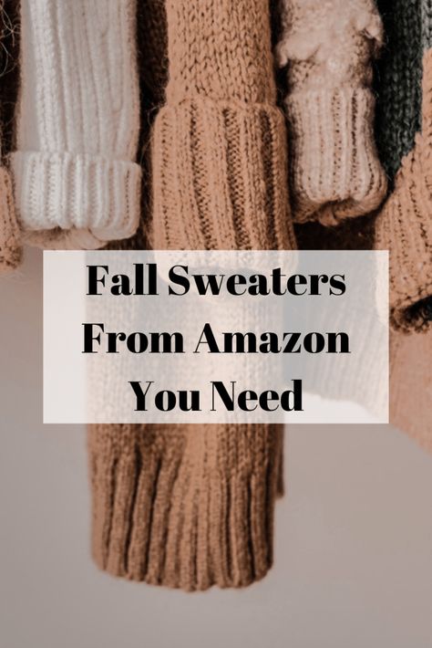 All The Fall Sweaters You Need This Season From Amazon Best Amazon Sweaters, Amazon Fall Fashion 2023, Fall Sweater Outfits, Sweaters Amazon, Amazon Sweaters, Cute Sweaters For Fall, Fall Ootd, Simple Fall Outfits, Ootd Fall