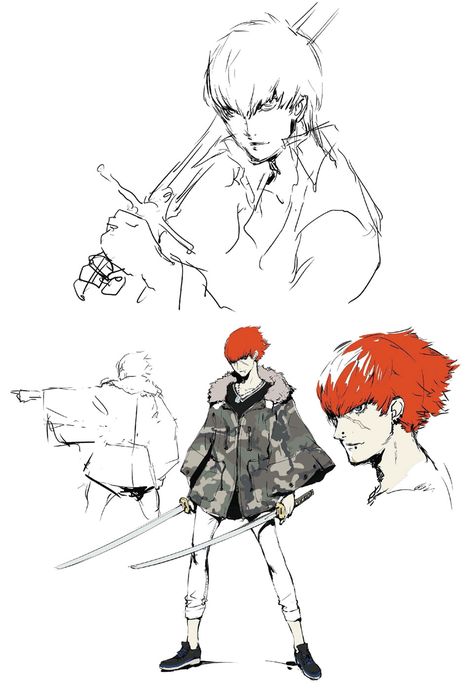 Sho character concept artwork from Persona 4 Arena Ultimax #art #illustration #artwork #gaming #videogames #gamer Sho Minazuki, Shigenori Soejima, Persona 5 Anime, Drawing Examples, Persona 3, Persona 4, Dope Cartoon Art, 5 Anime, Game Character Design