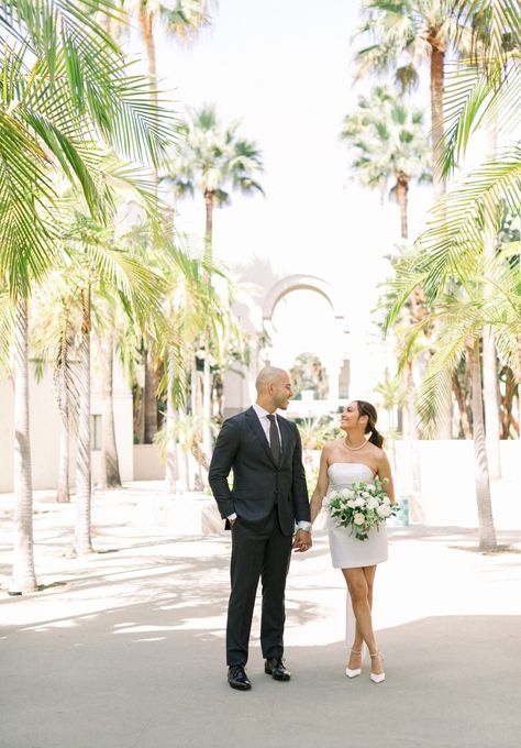 Beverly Hills Courthouse, Elopement Aesthetic, Beverly Hills Wedding, Courthouse Wedding Photos, Beverly Hill, Rooftop Wedding, Ventura County, Orange County Wedding, Courthouse Wedding