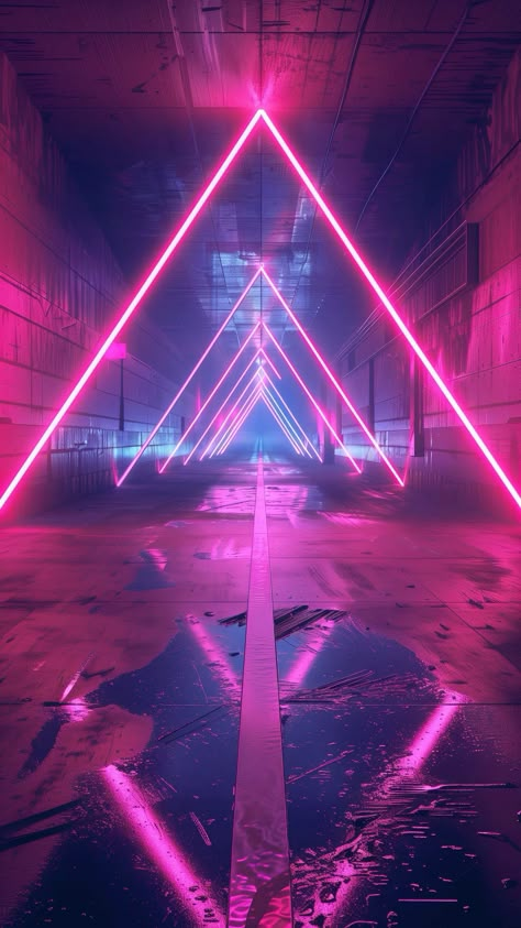 Retro Synthwave Wallpaper, Neon Pink Wallpaper Iphone, Neon Jungle Aesthetic, Led Light Pics, Pink Neon Aesthetic, Background Phone Wallpapers, Synthwave Wallpaper, High Tech Architecture, Neon Cyberpunk Aesthetic