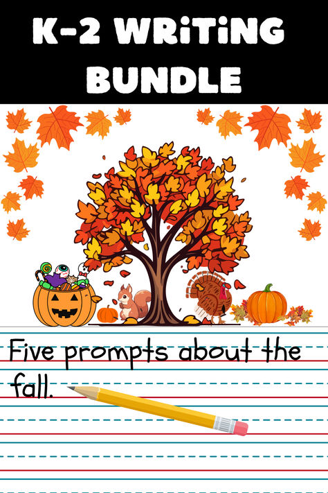 fall writing prompts Preschool Journal Prompts, Fall Writing Prompts, Preschool Journals, Fall Writing, Playful Learning, Writing Prompts For Kids, Classroom Management Strategies, Teaching Inspiration, Changing Leaves