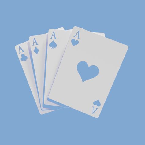 pastel anime playing cards blue Blue Video Game Aesthetic, Light Blue Gamer Aesthetic, Light Blue Wallet Icon, Playing Cards Background Aesthetic, Blue Ace Card, Blue Playing Cards Aesthetic, Solitaire Cards, College Pictures, Uno Cards