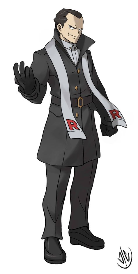 Pokemon Npc Trainers, Giovanni Pokemon Fanart, Pokemon Photoshoot, Pokemon Giovanni, Pokemon Character Design, Giovanni Pokemon, Pokemon Trainer Costume, Pokemon Oras, Indigo League