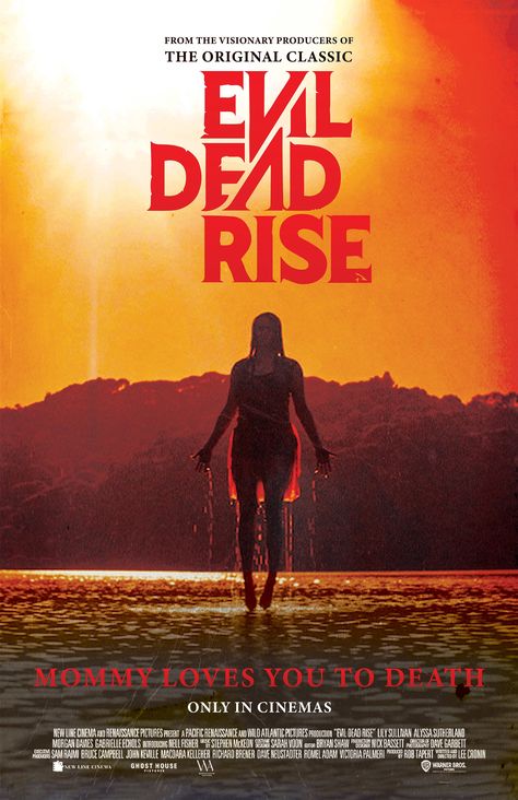 Evil Dead Rise Poster, Digital Horror, Evil Dead Rise, Terror Movies, Mommy Loves You, Ghost House, New Line Cinema, Horror Posters, Evil Dead