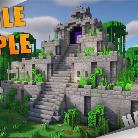 Are you in search of a fantastic Jungle build in Minecraft that will surely improve the aesthetics of your Jungle base? Then try this Jungle Maya Temple in Minecraft! It features a four-leveled temple that will surely be beneficial for you! You can design the interior and make use of the ample space provided inside for your functions! So check it out now. Minecraft Desert House, Minecraft Jungle House, Maya Temple, Minecraft Temple, Build In Minecraft, Minecraft Underground, Case Minecraft, Jungle Temple, Minecraft Mansion