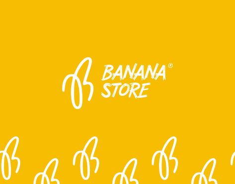 Banana Graphic Design, Banana Logo Design Ideas, Banana Branding, Bananas Aesthetic, Logo Banana, Banana Logo, Banana Illustration, Food Stall Design, Dance Logo