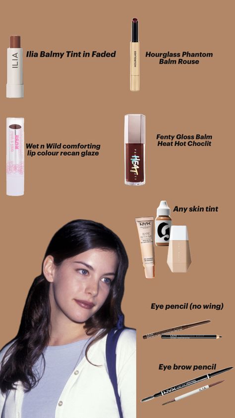 This collage celebrates Liv Tyler's iconic 90s minimal makeup look, highlighting her signature brown lips. Each image captures the essence of her effortless beauty and understated elegance. With a focus on her natural glow, subtle eye makeup, and those perfectly muted brown lips, this collage showcases the timeless appeal of Liv's minimalist approach to 90s beauty.                                  #LivTyler #90sBeauty #MinimalMakeup #BrownLips #90sFashion #NaturalGlow #IconicLooks #MakeupInspo #TimelessBeauty #VintageVibes #90sminimalism #carolynbessettekennedy 90s Casual Makeup, 90s Brown Makeup, 90s Natural Makeup, Liv Tyler Makeup, 90s Makeup Products, 90s Brown Lip, Brown Lip Makeup, 90s Models Makeup, Hipster Makeup