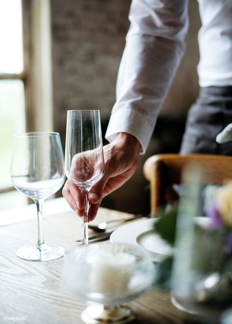 Waiter Restaurant, Fine Dining Photography, Wine Drop, Restaurant Staff, Gourmet Apples, Setting Table, Restaurant Service, Restaurant Photography, Serving Wine