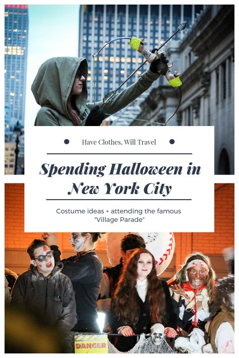 Thinking about spending Halloween in NYC? This post is sharing my experience attending New York City's Village Parade + costume ideas! New York Halloween, Halloween In New York, Popular Costumes, Halloween Travel, Nyc Fall, New York Travel Guide, Halloween This Year, Halloween News, New York City Travel