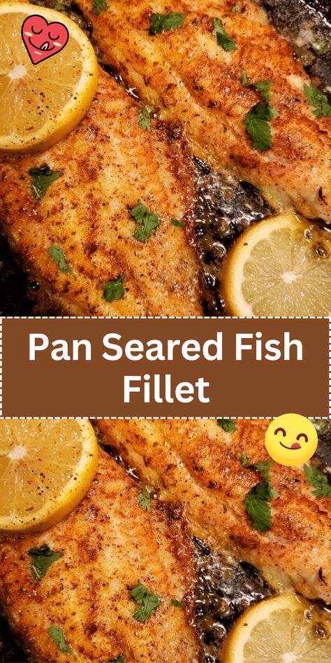 Delight in a simple and delicious Pan Seared Fish Fillet. Tender fish fillets seasoned and seared to perfection for a light and flavorful meal. Pickerel Recipes, Fish Filet Recipes, Fish Recipes Pan Seared, Basa Fillet Recipes, Pan Seared Fish, Pan Fried Fish Recipes, Basa Fish Recipes, Rockfish Recipes, Flounder Fish Recipes