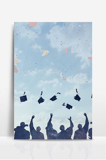 Graduation quarter simple bachelor hat cheers celebrating campus background#pikbest#backgrounds Convocation Background, Campus Background, Graduation Poster Ideas, Background Wisuda, Graduation Drawing, Graduation Background, Graduation Wallpaper, Graduation Cards Handmade, Graduation Poster