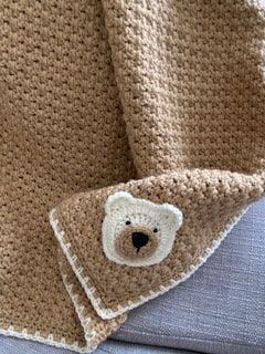 Crochet Baby Bear Blanket Pattern, Crochet Sherpa Baby Blanket, Crochet Baby Blanket Beige And Cream, Crochet Baby Blanket Beiges, Crochet Baby Blanket Free Pattern Boy Teddy Bears, Crochet Cream Baby Blanket, C2c Teddy Bear Blanket, Crochet Baby Blanket Bear, Teddy Bear Crochet Blanket