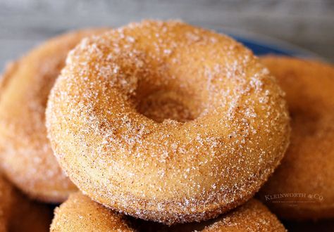 Baked Churro Donuts are an easy homemade donut recipe. Coated in cinnamon & sugar they taste just like the churros you get at Disneyland. Delicious! Homemade Donut Recipe, Mini Donut Recipes, Churro Donuts, Cake Mix Donuts, Homemade Donut, Hacks For Home, Protein Donuts, Homemade Donuts Recipe, Baked Donut Recipes