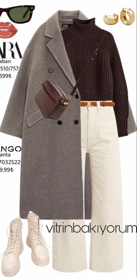 Smart Casual Winter Outfits, Worst Outfits, Mantel Outfit, Smart Casual Women, Mode Tips, Autumn Look, Mode Casual, Casual Winter Outfits, 가을 패션