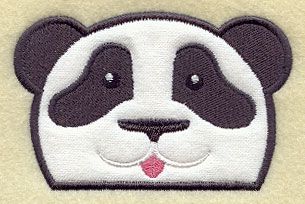 Peeking Panda (Applique) Panda Applique, Animal Categories, Freestanding Lace Embroidery, Br Style, Holiday Flower, Dog Shop, Machine Applique, Free Machine Embroidery Designs, Halloween Animals