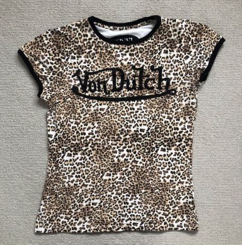 Von Dutch Shirt, 2000s Shirts, Mcbling Fashion, Von Dutch, 2000s Fashion Outfits, 2000s Fashion, Dream Clothes, Look Cool, Cute Tops