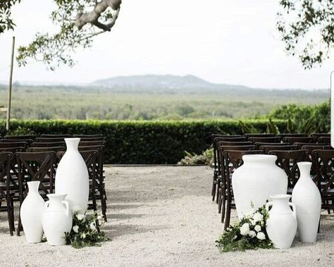 Boho Side Table, Hire Style, Ceremony Styling, White Urn, Tree Restaurant, Ivory Candles, Shell Chandelier, Champagne Tower, Bright Florals