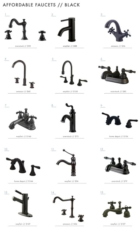 Black Bathroom Faucets, Black Faucet Bathroom, Brushed Nickel Bathroom, Steam Showers Bathroom, Modern Farmhouse Bathroom, Emily Henderson, Upstairs Bathrooms, Bathroom Redo, Bathroom Renos