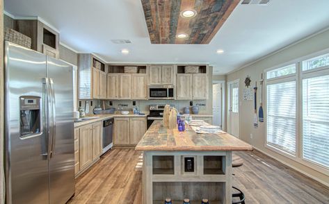 Single Wide Kitchen Ideas, Mobile Home Kitchen Remodel Single Wide, Trailer Remodel Single Wide, Single Wide Trailer Remodel, Trailer Houses, Single Wide Mobile Home Floor Plans, Small Manufactured Homes, Trailer House Remodel, Single Wide Trailer