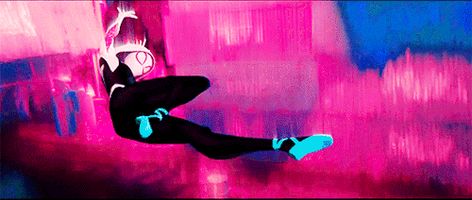 Spider Powers Gif, Spidergwen Gif, Gwen Stacy Gif Spiderverse, Ghost Spider Aesthetic, Gwen Stacy Gif, Gwen Spiderman, Rafael Miller, Dc Comics Women, Hit Girls