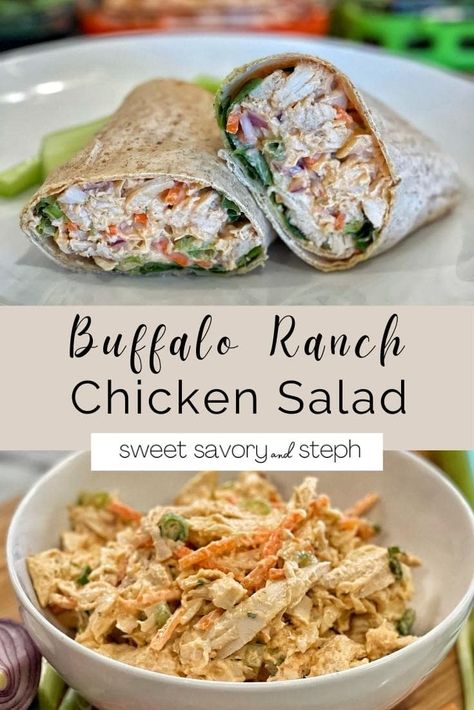 Chicken Platter, Ranch Chicken Salad, Sweet Savory And Steph, Buffalo Ranch Chicken, Fresh Carrots, Buffalo Chicken Salad, Buffalo Ranch, Carrots Celery, Ranch Chicken