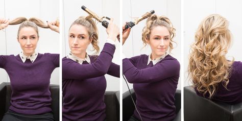 11 Life-Changing Curling Iron Hacks Curling Iron Burn, Prom Curls, Curling Iron Tips, Hair Rollers Tutorial, Ponytail Trick, Smart Hairstyles, Chica Cool, Curling Iron Hairstyles, Easy Hairstyles For Medium Hair