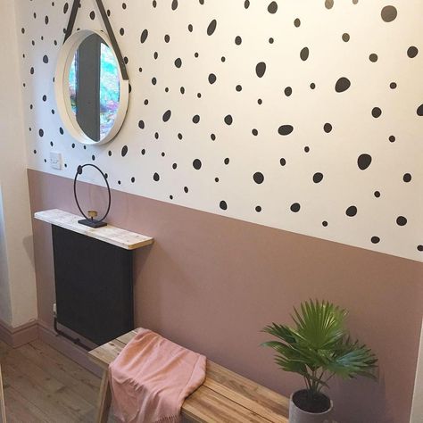 French Chic Paint, Pink Hallway, Dalmation Print, Dog Room Decor, Hallway Makeover, Girl Nursery Room, Girl Bedroom Designs, Toddler Bedrooms, Girl Bedroom Decor