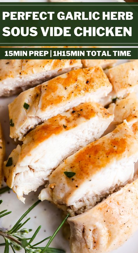 Chicken Breast Sous Vide, Sousvide Recipe, Cooking Chicken Breast, Sous Vide Recipes Chicken, Steam Chicken Recipe, Instant Pot Sous Vide, Sous Vide Chicken Breast, Sushi Rolling, Sous Vide Chicken