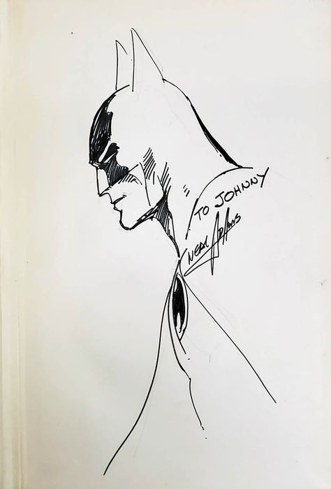 Neil Adams Batman, Batman Doodle Art, Neal Adams Batman, Batman Drawing Easy, Batman Sketch, Batman Drawing, Superhero Stories, Comic Book Art Style, Dc Art