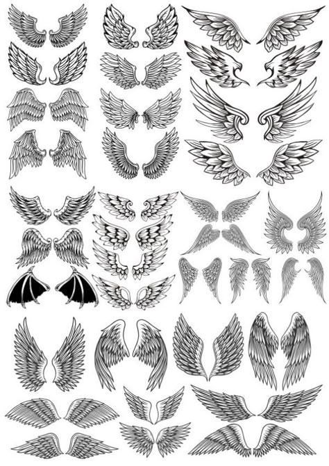 Angel Wings Tattoo Man, Angle Wing Tattoos, Back Of Neck Tattoo Men, Wing Neck Tattoo, Angel Wings Tattoo On Back, Eagle Wing Tattoos, Angle Tattoo, Alas Tattoo, Wing Tattoos On Back