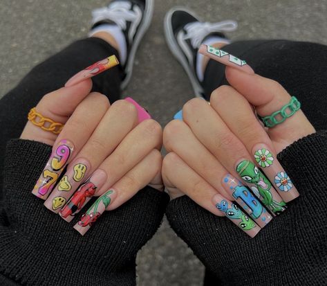 Rave Nails, White Gel Nails, Blue Gel Nails, Retro Nails, Graduation Nails, May Nails, Fall Nail Trends, Professional Manicure, Nail Drills