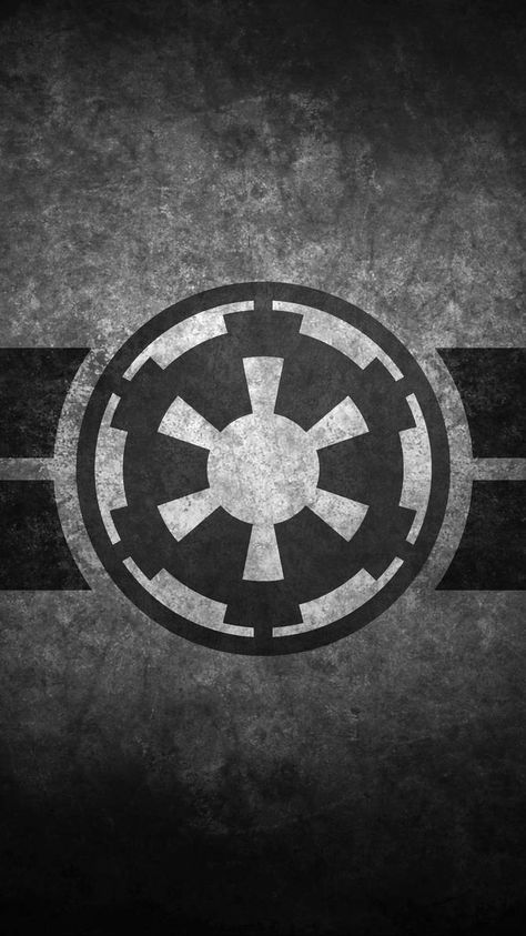 Imperial Cog/Insignia/Symbol Cellphone Wallpaper by swmand4 on DeviantArt The Star, Star Wars, Black And White, Human, White, Black