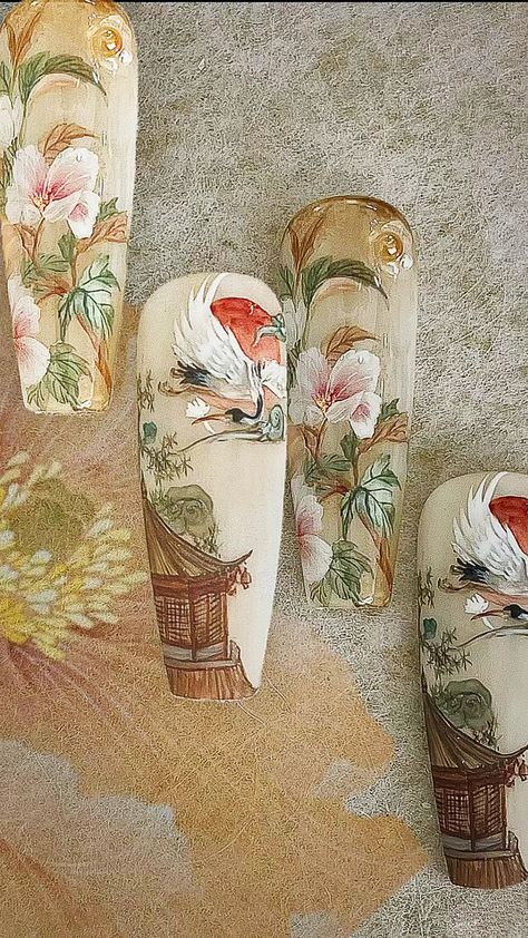 Chinese Nails Designs, Xiaohongshu Nails, Nails Douyin, Chinese Nails, Douyin Nails, Japan Nail Art, Nail Stickers Designs, Japan Nail, Best Nail Designs