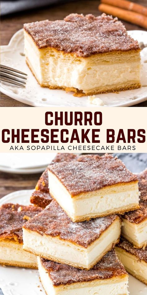 Cheesecake Sopapilla, Sopapilla Cheesecake Bars, Mouthwatering Desserts, Sopapilla Cheesecake, Easy Brownie, Churro Cheesecake, Jul Mad, Fantastic Recipes, Cheesecake Bar Recipes