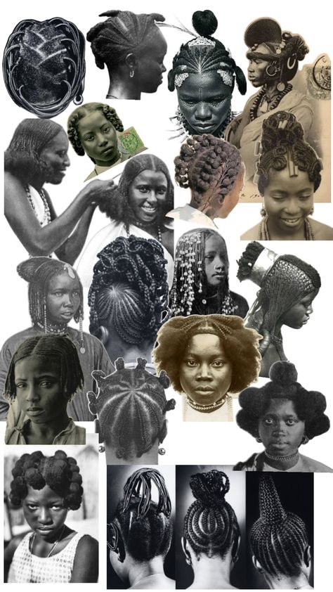 Traditional African Hairstyles, Afrofuturism Aesthetic, African Hair History, Afrocentric Hairstyles, Afro Braids, American Hairstyles, Big Curly Hair, African Hair Braiding Styles, Vintage Everyday