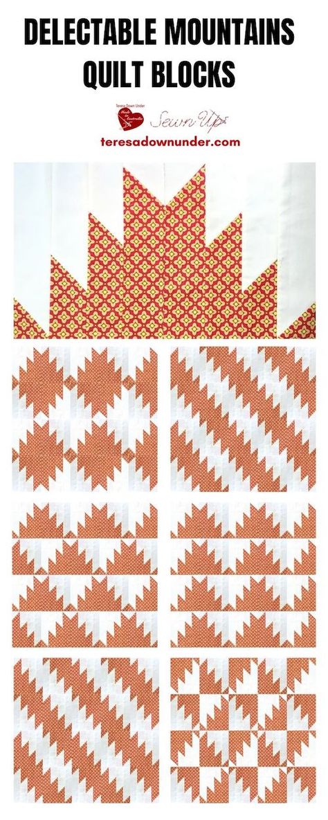 Delectable Mountain Quilt Border, Delectible Mountain Quilt, Scrappy Mountain Majesties Quilt Pattern, Mountain Block Quilt Pattern, Delectable Mountains Quilt, Delectable Mountains Quilt Pattern, Delectable Mountain Quilt Block, Buzz Saw Quilt Pattern, Majestic Mountains Quilt Pattern